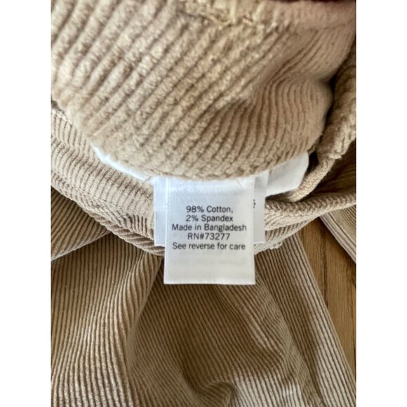 SO good for life Corduroy Carpenter Pants Juniors 9/29 Khaki Straight Leg - Picture 5 of 9